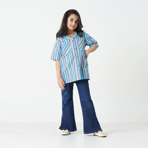 Stripped Relaxed Top - Multi Color