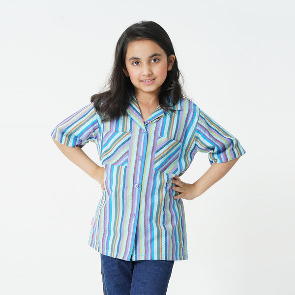 Stripped Relaxed Top - Multi Color
