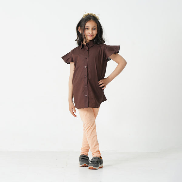 Button Down Shirt - Chocolate