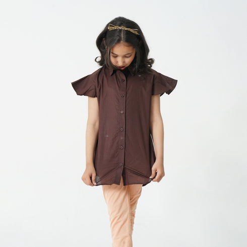 Button Down Shirt - Chocolate