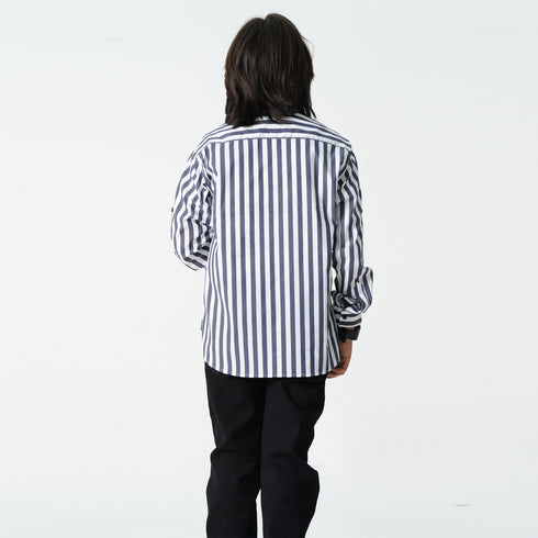 Classic Wide Striped Shirt