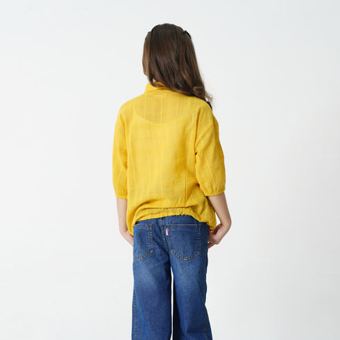 Button Down Shirt - YELLOW