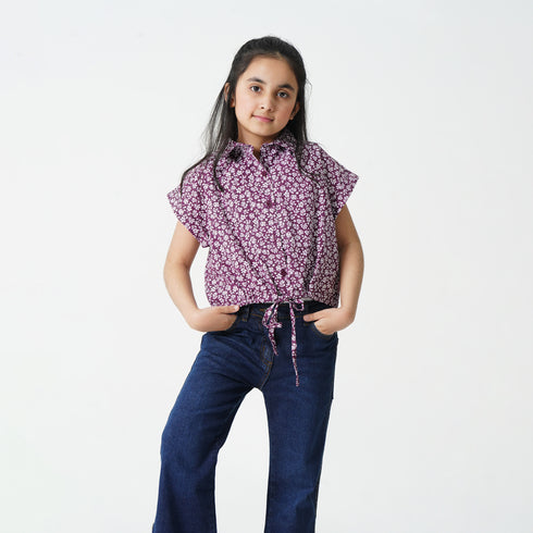 Floral Printed Crop Top