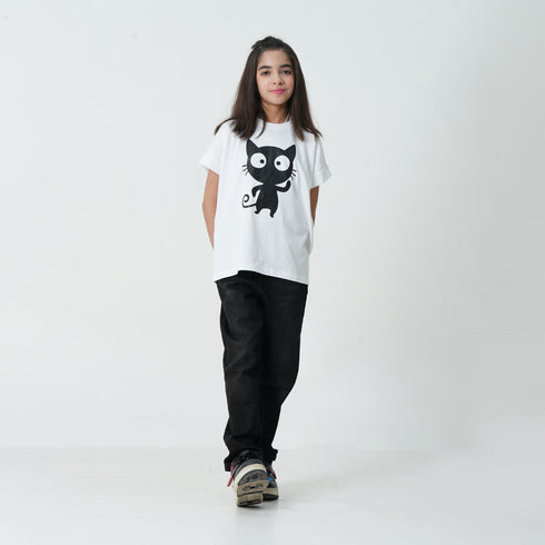 Black Kitty Graphic Tee