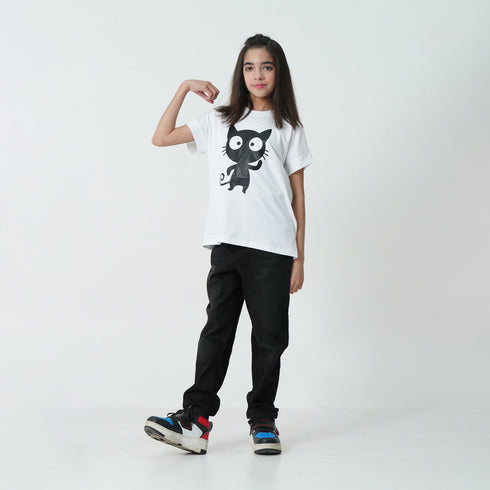 Black Kitty Graphic Tee