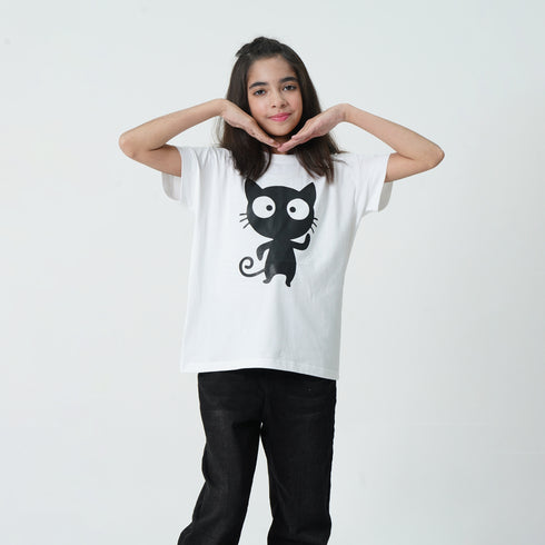 Black Kitty Graphic Tee