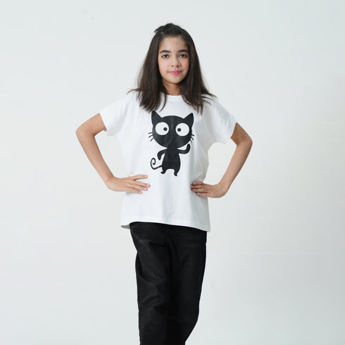 Black Kitty Graphic Tee