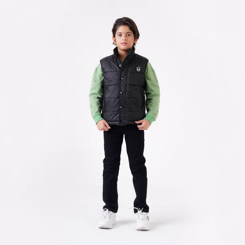 BLACK GILET JACKET
