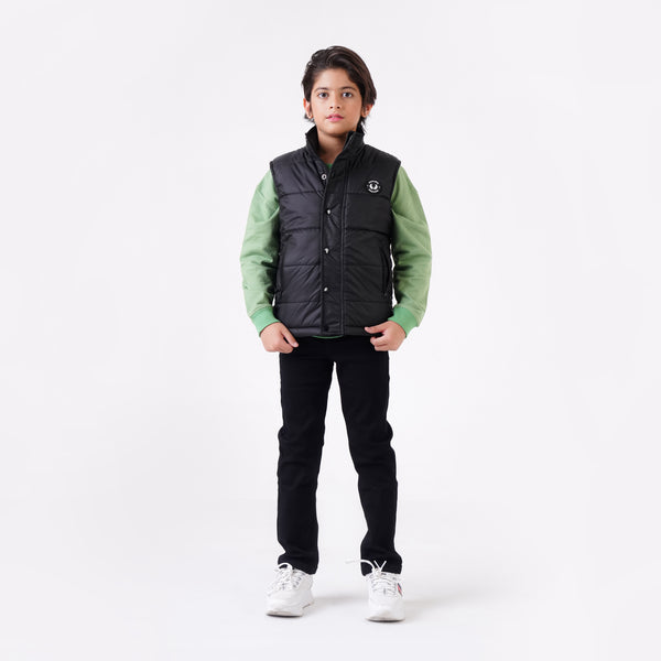 BLACK GILET JACKET