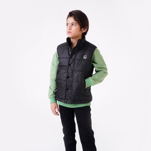 BLACK GILET JACKET