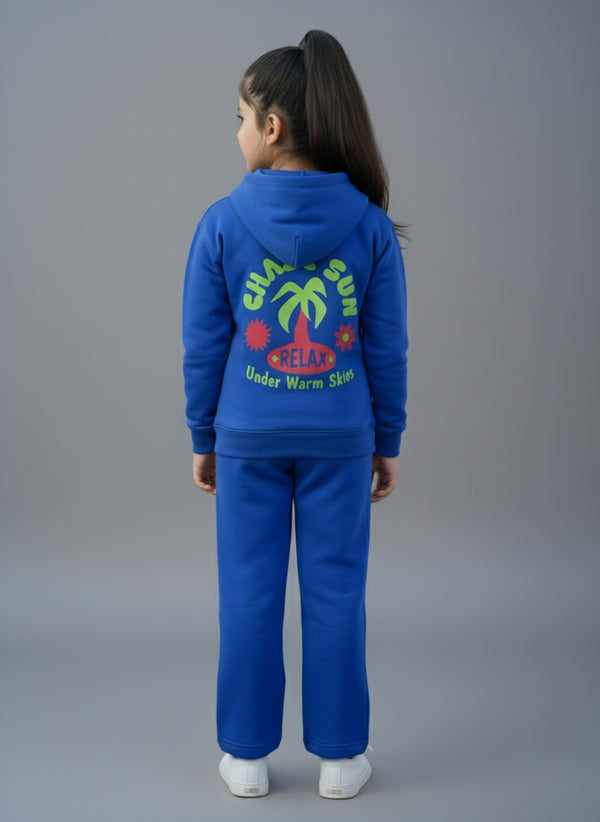 Blue Chase Hoodie Set