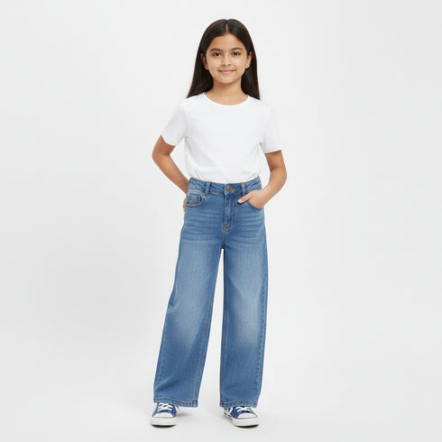Ice Blue Balloon Fit Jeans