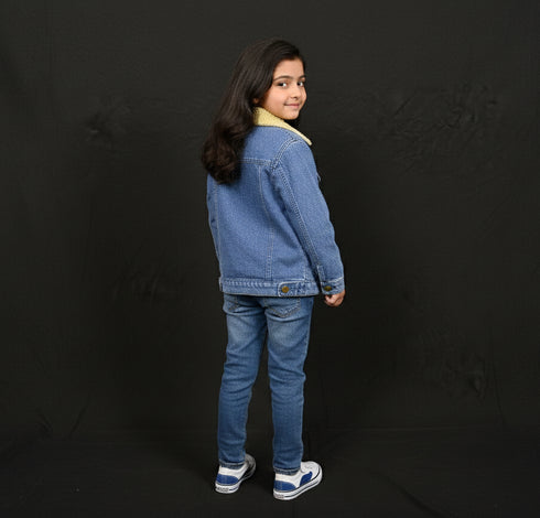 Sherpa Collar Denim Jacket