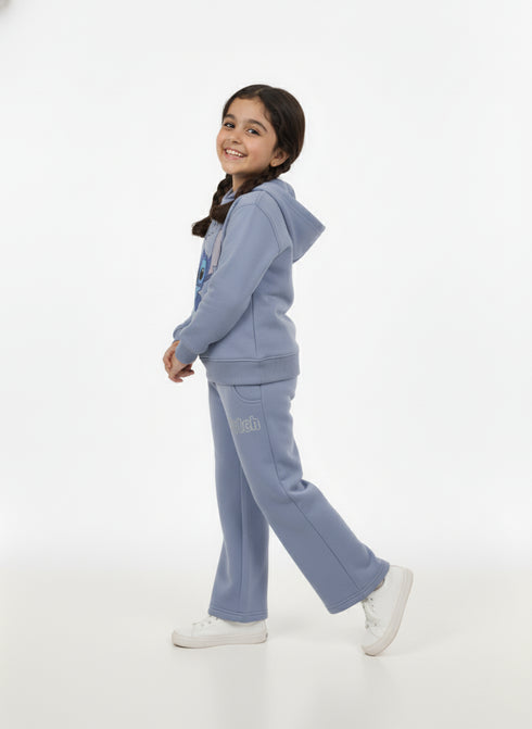 Stitch Sky Blue Hoodie Set