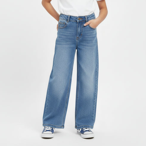 Ice Blue Balloon Fit Jeans