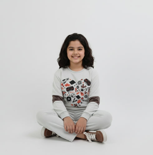 Music Love Grey Co-ord Set