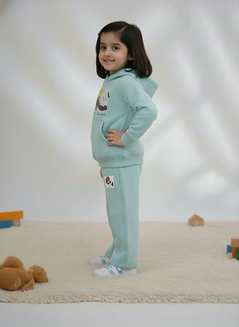 Aqua Bears Hoodie Set