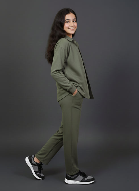 Olive Essential Shacket Set