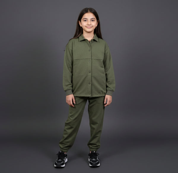 Olive Essential Shacket Set