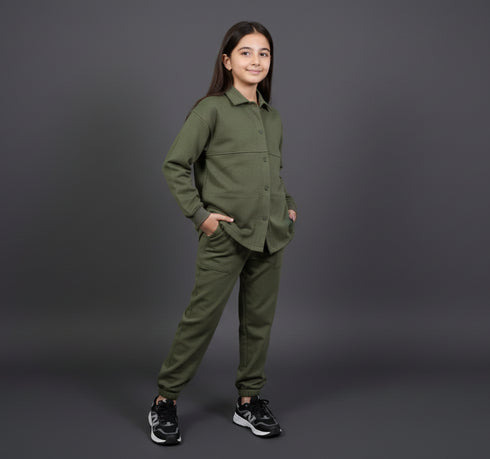Olive Essential Shacket Set