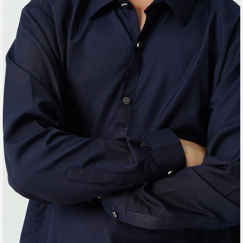 Boys navy blue kameez shalwar suit for kids eastern wear Pakistan