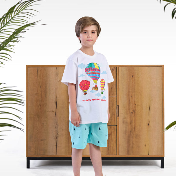 HOT AIR BALLOON GRAPHIC T-SHIRT