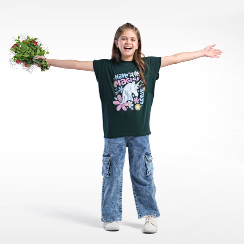 Unicorn Slogan Graphic Tee