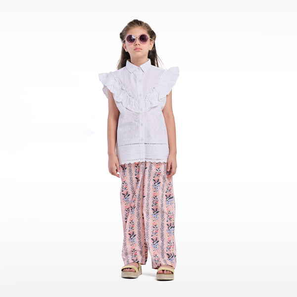 All Over Printed Girls Trouser