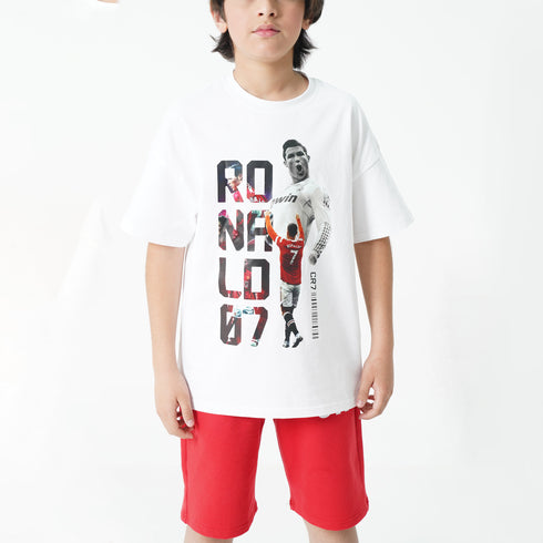 Ronaldo Red Co-ord Set