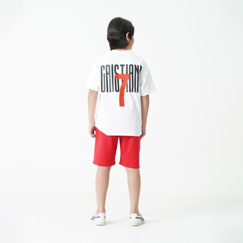 Ronaldo Red Co-ord Set