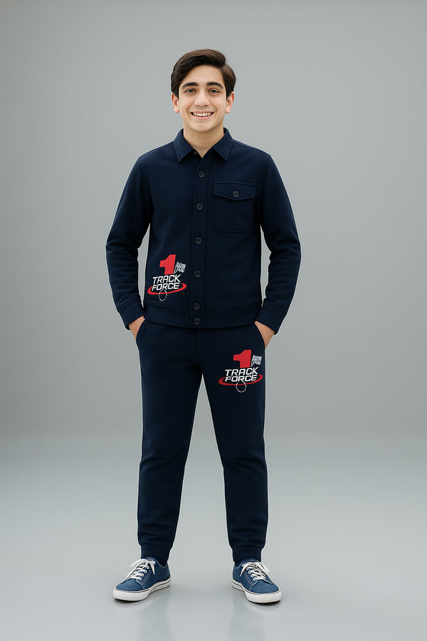 Track Force Buttoned Tracksuit