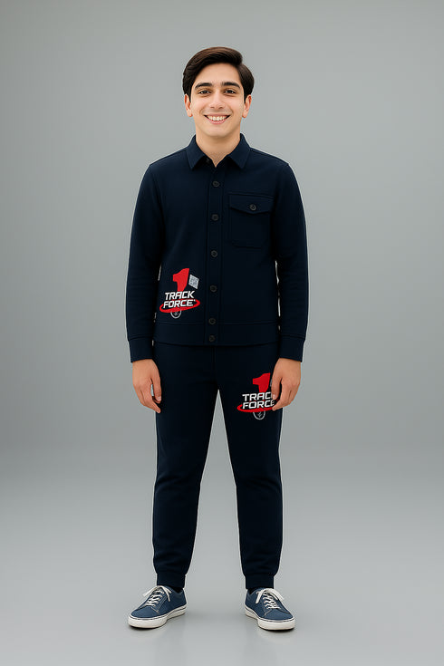 Track Force Buttoned Tracksuit