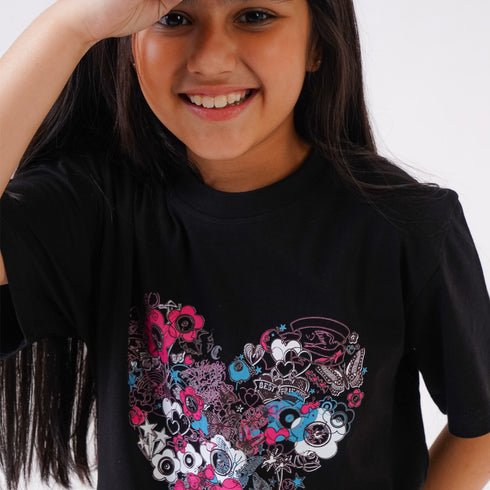 HEART PRINTED NIGHT SUIT