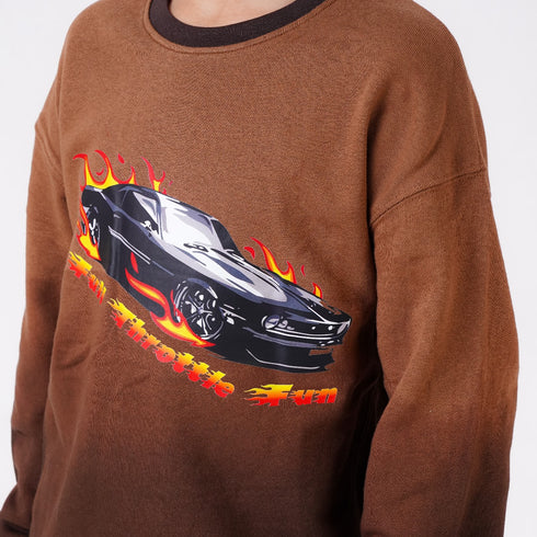 CAR PRINTED SWEATSHIRT