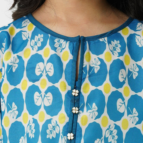 Kids printed lawn eastern set for girls