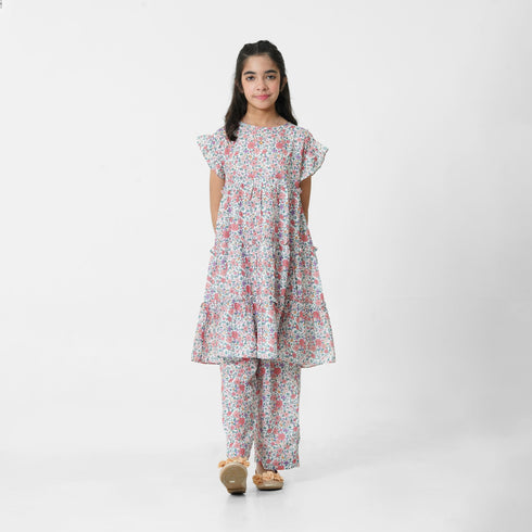 Floral 2pc Eastern Set for girls by The Oaklynn