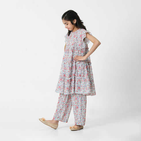 Girls floral printed eastern wear Pakistan