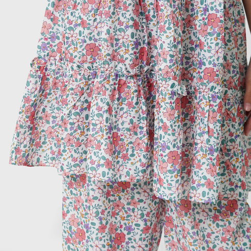 The Oaklynn girls 2pc printed eastern set