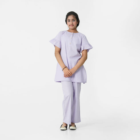Traditional lilac eastern outfit for girls