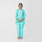 Sea Green Printed 2pc Eastern Set for girls by The Oaklynn