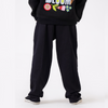 FRONT POCKET BLACK KNITTED TROUSER