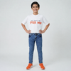 Boys' Slim Fit Acid Wash Medium Blue Jeans