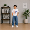 Boys' Wide Leg Relaxed Medium Wash Jeans