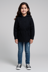 Hooded Utility Black Jacket