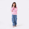 PINK PRINTED BOMBER JACKET