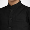 Boys black shalwar kameez with waistcoat for Eid Pakistan
