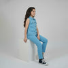 Blue Buttoned Tracksuit