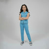 Blue Buttoned Tracksuit