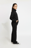 Basic Black Zipper Tracksuit
