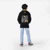 BLACK ADAM PRINTED ZIPPER HOODIE